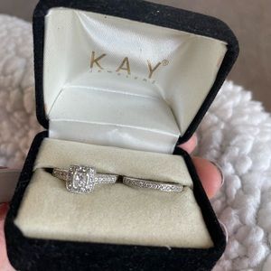 Kay Diamond and Gold Wedding Set